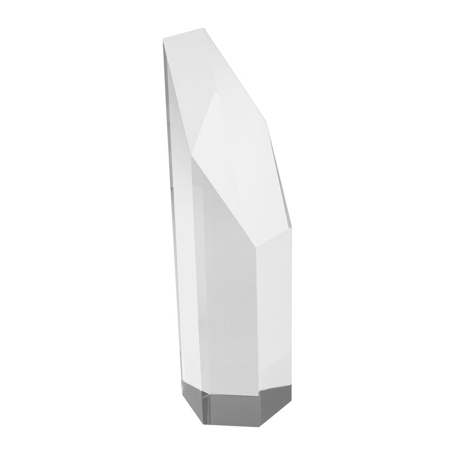 Trofeo Galvano Cristal Hexagon